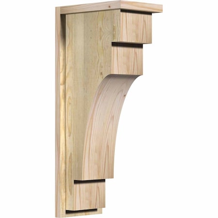 Ekena Millwork Mediterranean Rough Sawn Corbel w/Backplate, Douglas Fir, 8"W x 12"D x 28"H COR08X12X28MED01RDF